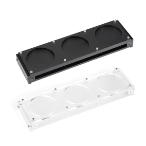 Acrylic Heat Resistant Cup Holder 3 Holes Cup Stand Drinks Serving Board Organizers Shelf Tray Coffee Accessories