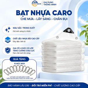 [Chắn Gió] Bạt Nhựa Caro Trong Suốt Che Mưa Lấy Sáng Siêu Bền Dùng Che Ban Công Sân Vườn Làm Vách Ngăn Máy Lạnh Chắn Gió Chất Liệu Dẻo Dai Chống Thấm Nước Tốt Dễ Lắp Đặt Phù Hợp Gia Đình Hàng Quán Không Gian Ngoài Trời  Gợi ý 2: