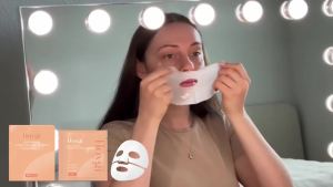 Hoygi Masker Pelembap Kolagen Masker pelembap elastisitas kulit yang menutrisi menghidrasi lembut dan bercahaya