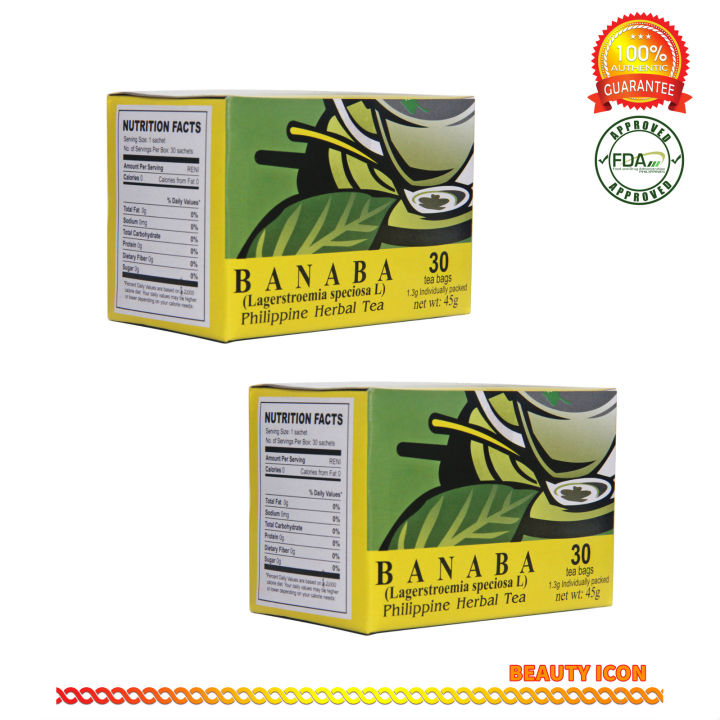 (Set of 2) Namica Banaba Herbal Tea 20s | Lazada PH