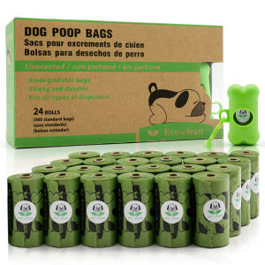Compostable pet waste bag Portable pet litter bag Scented dog poop bag Civilized pet walking/Green/Degradable 宠物垃圾袋
