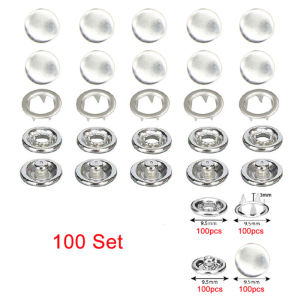 [LOCAL STOCK] 100 Sets Snap button kit tool snap button pliers metal grommet pliers set for snap button installation