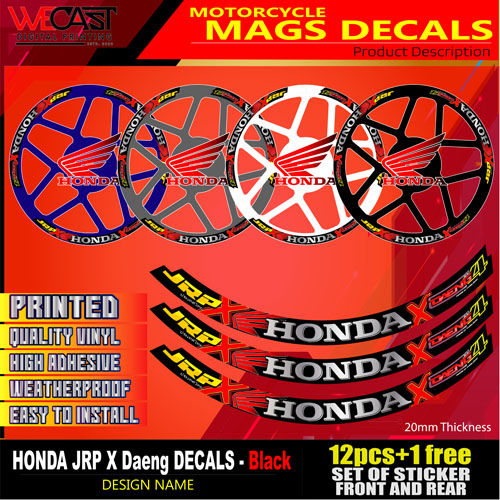 Jrp Sticker Honda jrp x daeng decals | Lazada Philippines