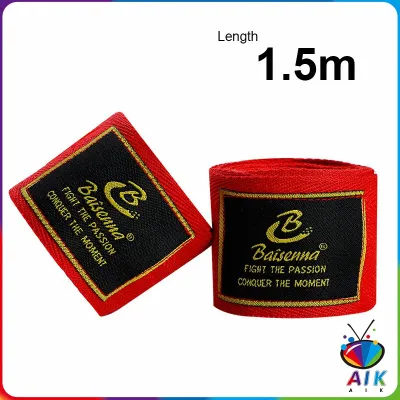 AIK 1คู่ ผ้าพันมือนักมวย อุปกรณ์มวยไทย ป้องกันมือเจ็บ Boxing wristband
