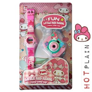 Jam Tangan + Mini Mainan proyektor Karakter Funny Little Toy