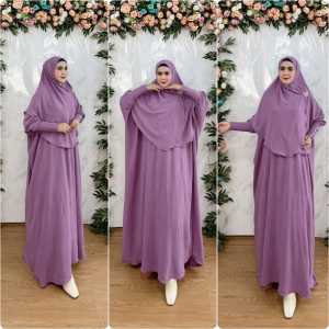 BISA COD Set Gamis Syari Abaya Kaftan Kode KALONI Bahan Kringkel Premium By Ory AjeZas Collection