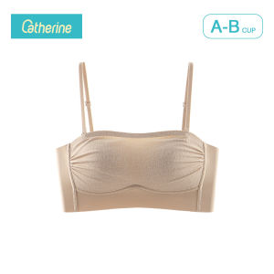 Catherine U-shaped Back Design เจลลี่บรา บราแฟชั่นเกาหลี บราสายเดี่ยว บราไร้ขอบ เก็บกระชับเปิดไหล่ไม่หลุด สําหรับผู้หญิง หลังสวย