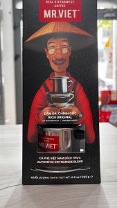Tặng kèm phin Cà phê rang xay Real Strong Orginal Mr Viet 250g - Real trong ground coffee