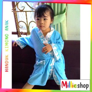 Handuk Kimono Anak Size S / 2-4 Tahun /  Handuk Kimono Anak Perempuan Karakter