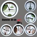 Jam Dinding Aesthetic Series Diameter 30cm Desain Remaja Milenial Mesin Senyap Sweep Silent Movement. 