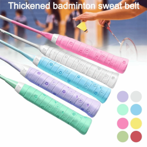 DSFSI Sweat-absorbent Badminton Handle Wrap Tape Print Non-slip Badminton Overgrip  PU Tennis Handle Tape