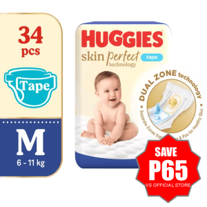 Huggies Skin Perfect Disposable Diaper - Medium 34 pcs [SAVE P65]