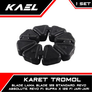 Karet Tromol Honda Blade 110 Old-125 FI Spoke & Revo Absolute-F1-Fit & Supra X 125 New FI Jari-Jari KWB Bantalan-Damper-Peredam Roda-Gigi-Kopling