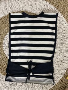 Outer Muslimah Panjang Cia Outher Bahan Knit Salur M L XL XXL Vest Remaja Korean Style Rompi Wanita Untuk Jalan Jalan Ootd Casual Viral