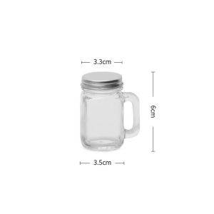 YESPERY 1/3pCS 35ml Mini Jam Honey Jar Portable Leakproof Concentrated Coffee Juice Bottle With Lid Home Party Bar Office Glass Bottle