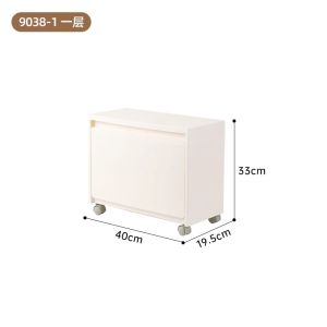 Extra Wide & Deep Rolling Storage Bins with Wheels - Heavy-Duty Stackable Organizer Box for Shoes/Toys/Snacks No Assembly Required Thickened Plastic Under-Desk Cabinet