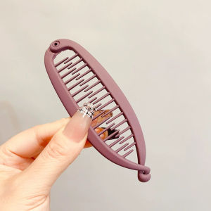 JJT Elegant Banana Hair Clip for High Ponytail and Bun Styling Fashionable Hair Accessory for Women