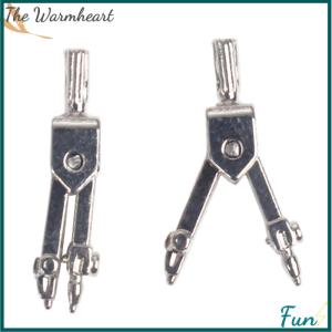 【The Warmheart】 1:12 Scale Miniature Dollhouse Stationery Mini Simulated Metal Compass Model DIY Stationery Ornaments For Doll Accessories Toy