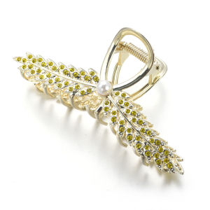 คลิปกิ๊บติดผมเด็กระยิบหูข้าวสาลีสำหรับผู้หญิงกิ๊บติดผมโลหะแฟชั่นที่สวยงามอุปกรณ์เสริมผมเก๋ไก๋สง่างามสำหรับสาวๆ