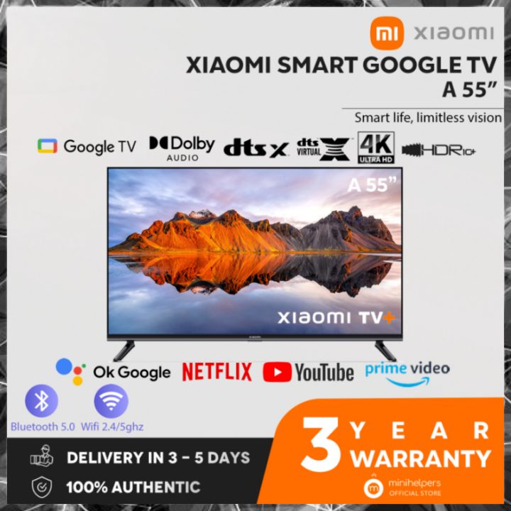 【3 YEAR OFFICIAL WARRANTY】READY STOCKS Xiaomi TV A Series 55 inch 4K