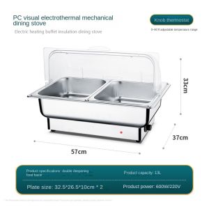 chafing dish food warmer 9L/13L stainless food container food tray for party set