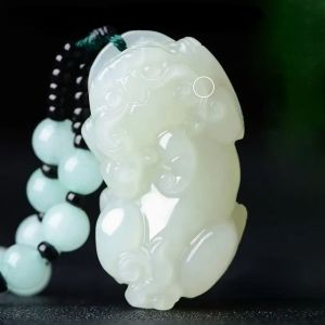 Green Pixiu Stone Necklace Fengsui Pixiu Necklace Mikana Necklace Padre Pio Necklace Friendship Necklace Original Stone Zodiac Sign Nephrite Jade Jasper Pixiu Pendant Lucky Safe Men Women Necklace Couple New Style Kwintas For Men Sagrado Oyster Necklace