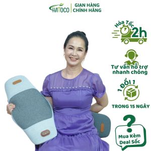 Đệm Kê Lưng Sakuco Tích Hợp Massage Và Chườm Nóng Chống Thoát Vị Đĩa Đệm Giúp Tăng Tuần Hoàn Máu