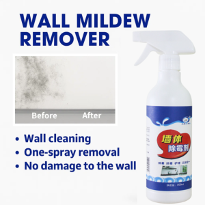 Wall Mold Remover Spray Fast Acting Eliminate Mold on Walls Bathroom Tiles and Furniture Non-toxic and Non-irritating 500ML