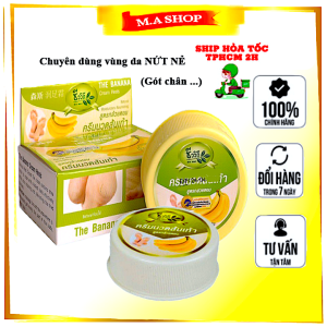 Kem cao chuối giảm nứt gót chân dưỡng ẩm cho vùng da nứt nẻ Banana Heel cream Thái Lan - Ma shop