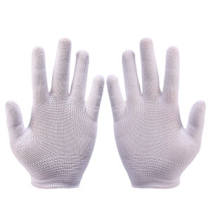 Homior】ถุงมือไนลอนยืดหยุ่นไม่ลื่นงานถุงมือนิรภัย  1/5คู่น้ำหนักเบาระบายอากาศได้ดีสำหรับงานฝีมืออุปกรณ์ทำความสะอาดอุปกรณ์ทำสวน