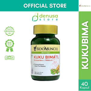 SIDOMUNCUL Kuku Bima TL 40 Kapsul Formula Baru Plus Tribulus Membantu Memelihara Stamina Kesehatan