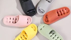 【Ship in 24H】现货 热卖！厚底浴室防臭外穿拖鞋男天室内儿童防滑洗澡镂空软底情侣拖鞋24.09.19