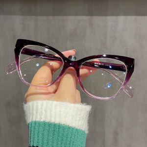 (GENTLE MOSCOT) New Fashion Cat Eye Anti Blue Light Glasses Replaceable Lens Vintage Eyeglasses Frames