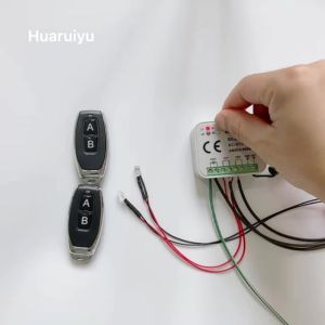 Điều khiển học lệnh sao chép nhân bản lệnh remote 433Mhz 2 nút nhấn cho máy bơm nước bật tắt bóng đèn từ xa key