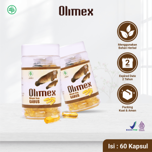 Olimex Ekstrak Minyak Ikan Gabus - 60 Kapsul 2 box