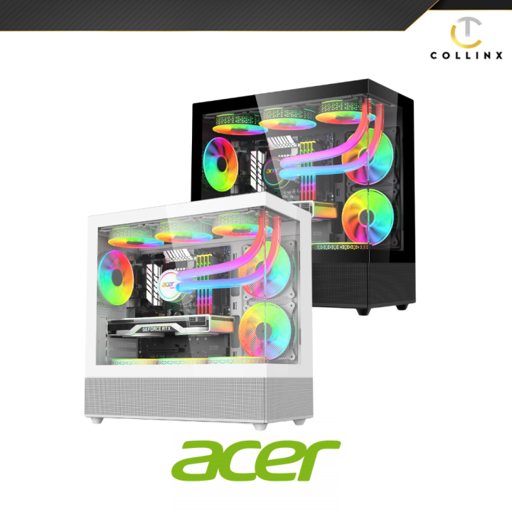 ACER V920 M-ATX Gaming PC Case Black and White Colors MICRO