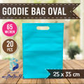 (20 PCS) Tas Spunbond Goodie Bag Oval 25x35 cm / Tas Souvenir Tebal / Tas Kain Polos BISA DISABLON. 