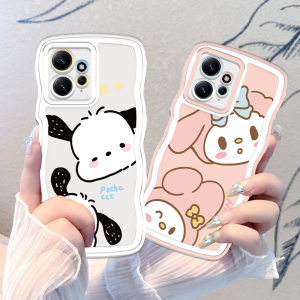 (Lokal Ready) Xinyu Casing hp Redmi Note 12 4G Note 12 Pro Redmi A2 A1 Note 11S 11 Pro Redmi 10 2022 10C 10A 9A 9C 9T Note 10 5G Note 10S Note 9 Note 9 Pro Note 8  Pacha Dog dan Merlot Wave Shape Shocproof Transparent TPU Soft Case