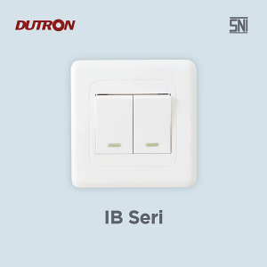 DUTRON Saklar Double Inbow Tanam Dinding Engkel Seri Ganda SNI