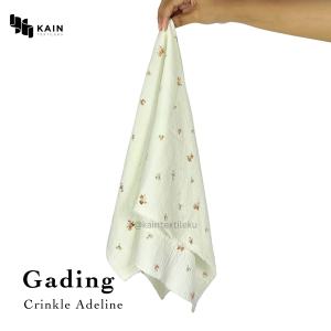 05 meter Bahan Kain Crinkle Kringkel Motif Adeline