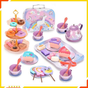 Đồ Chơi Cho Bé Gái Freeship Set Trà Bánh Pony Chất Liệu Hợp Kim Nhôm - Đồ Chơi Nấu Ăn Cho Bé Hàng Cao Cấp Loại 1 - Đồ Chơi Trẻ Em Thông Minh