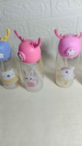 Botol Minum Anak Tanduk Rusa Boto Minum Sedotan Random