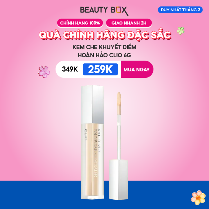 [Săn Sale] Kem Che Khuyết Điểm Clio Kill Cover Founwear Concealer 6g