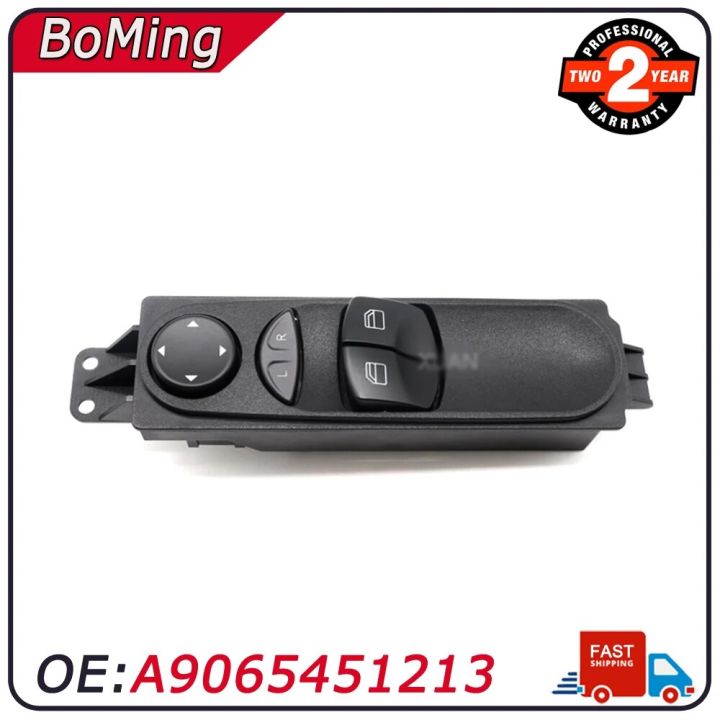 Fensterheber Schalter Für Mercedes Sprinter W906 2006-2023 – Elektrischer Fensterschalter Vorne Links & Rechts | Mit Rahmen, Passend Für A9065451213