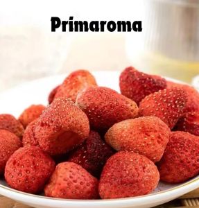 Primaroma Strawberry Freeze-dried cemilan snack buah stroberi Kering 30/50gram Camilan Food Garing