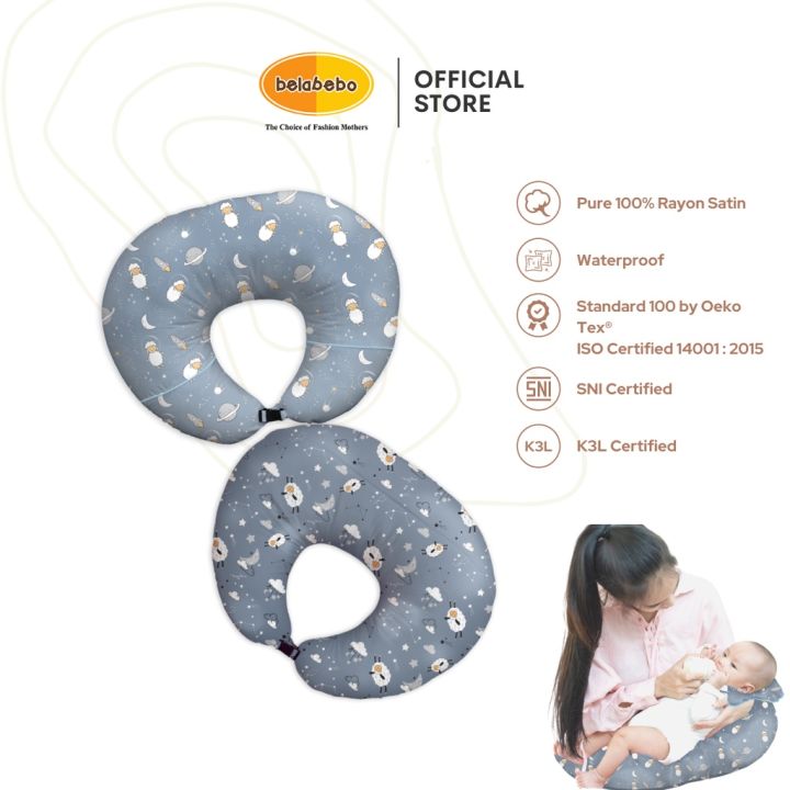 bantal menyusui waterproof boppy cover