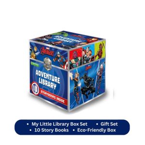 Marvel Avengers My Little Adventure Library Book Gift Set Box With 10 Storybooks For Kids
