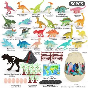 Dinosaur Egg Dinosaur Toy Wild Marine Animal Simulation Model Set Kids Early Education Birthday Gift