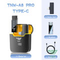 TNW A8/A9 Pro Mini Wireless Lavalier Microphone Intelligent noise reduction with Digital charging box for Smartphones Vlogging Interview Video Live Streaming Plug-Play. 
