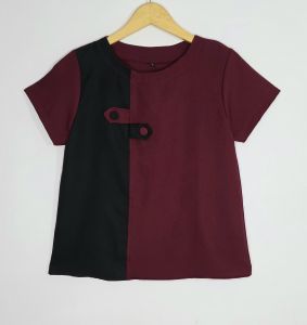 LVL - Blouse Desi Kancing Atasan Jumbo Wanita Blus Model Baru Cewek Baju Kerja Size L dan XXL